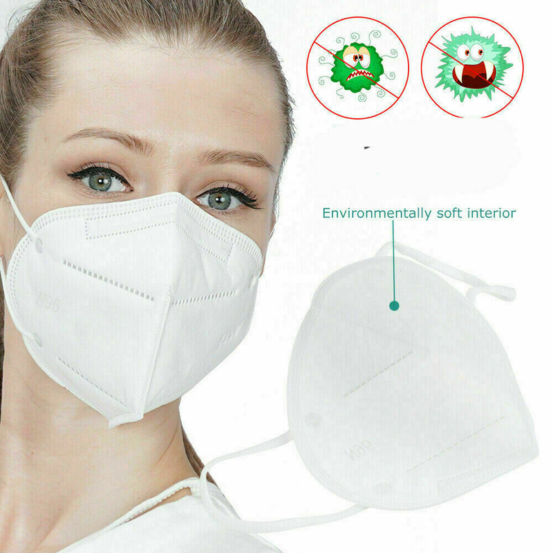 CE FDA Approved Anti Virus 5 Ply Ear Loop KN95 Face Mask Without